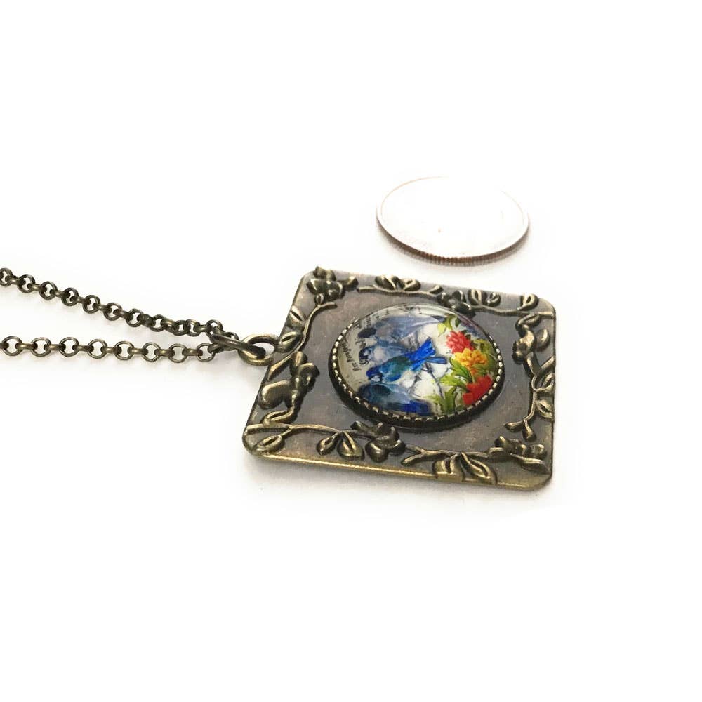 Blubirds Vintage Style Necklace