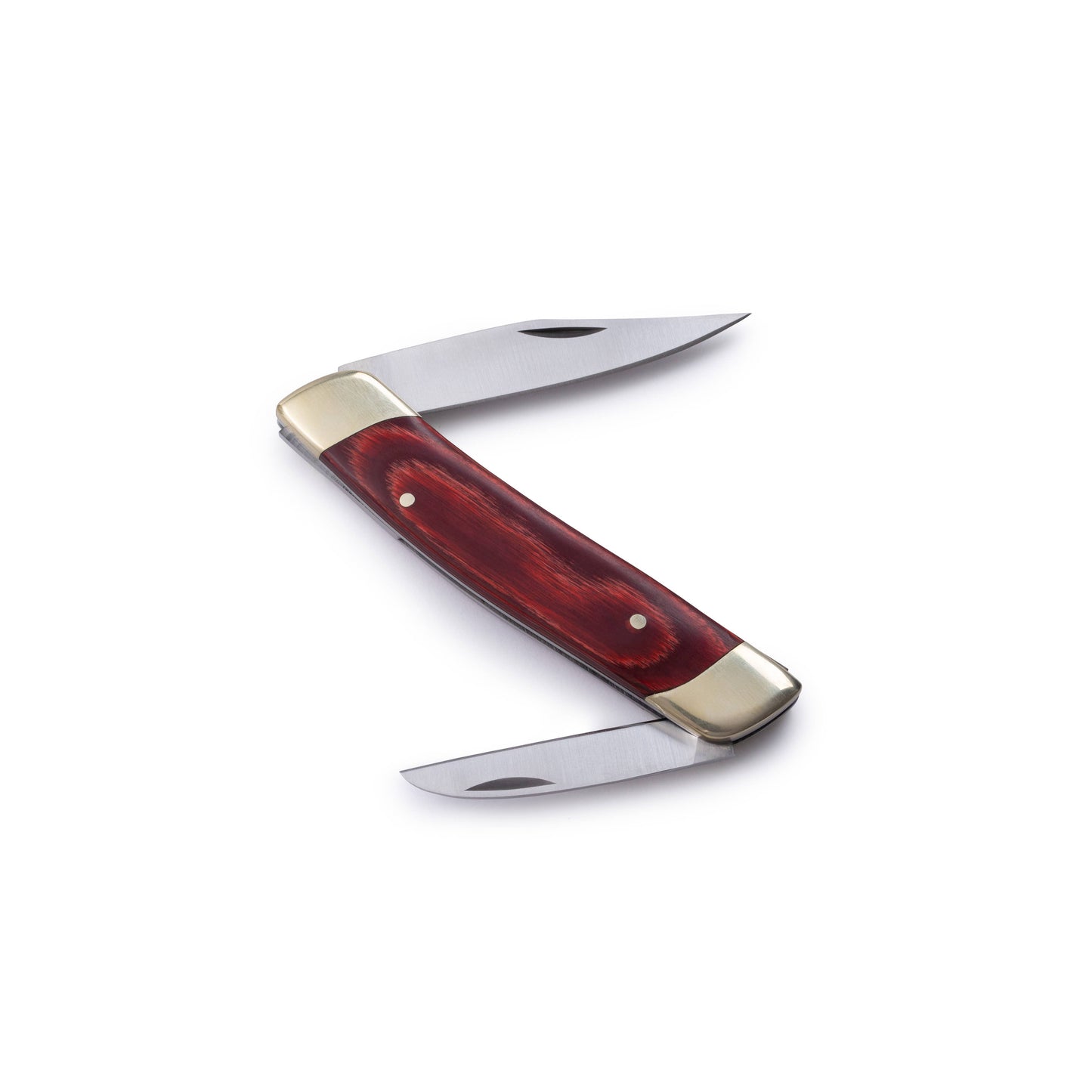 Whittler Knife - Double Blade: Red