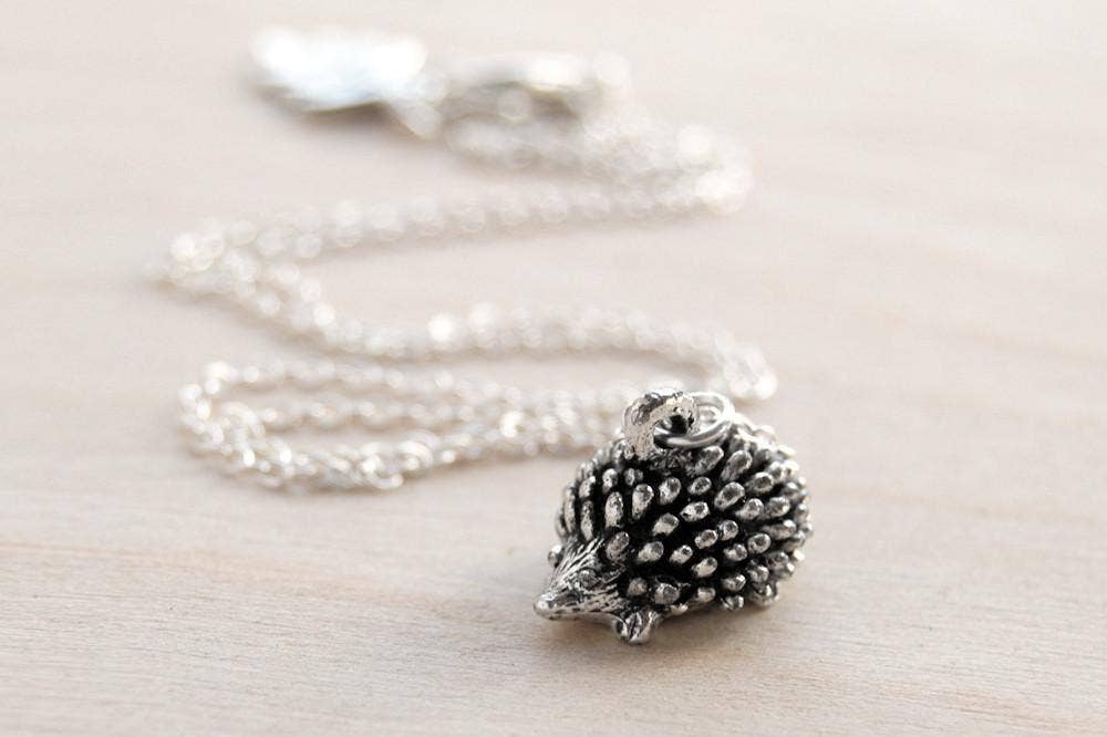 18" Teeny Tiny Hedgehog Necklace