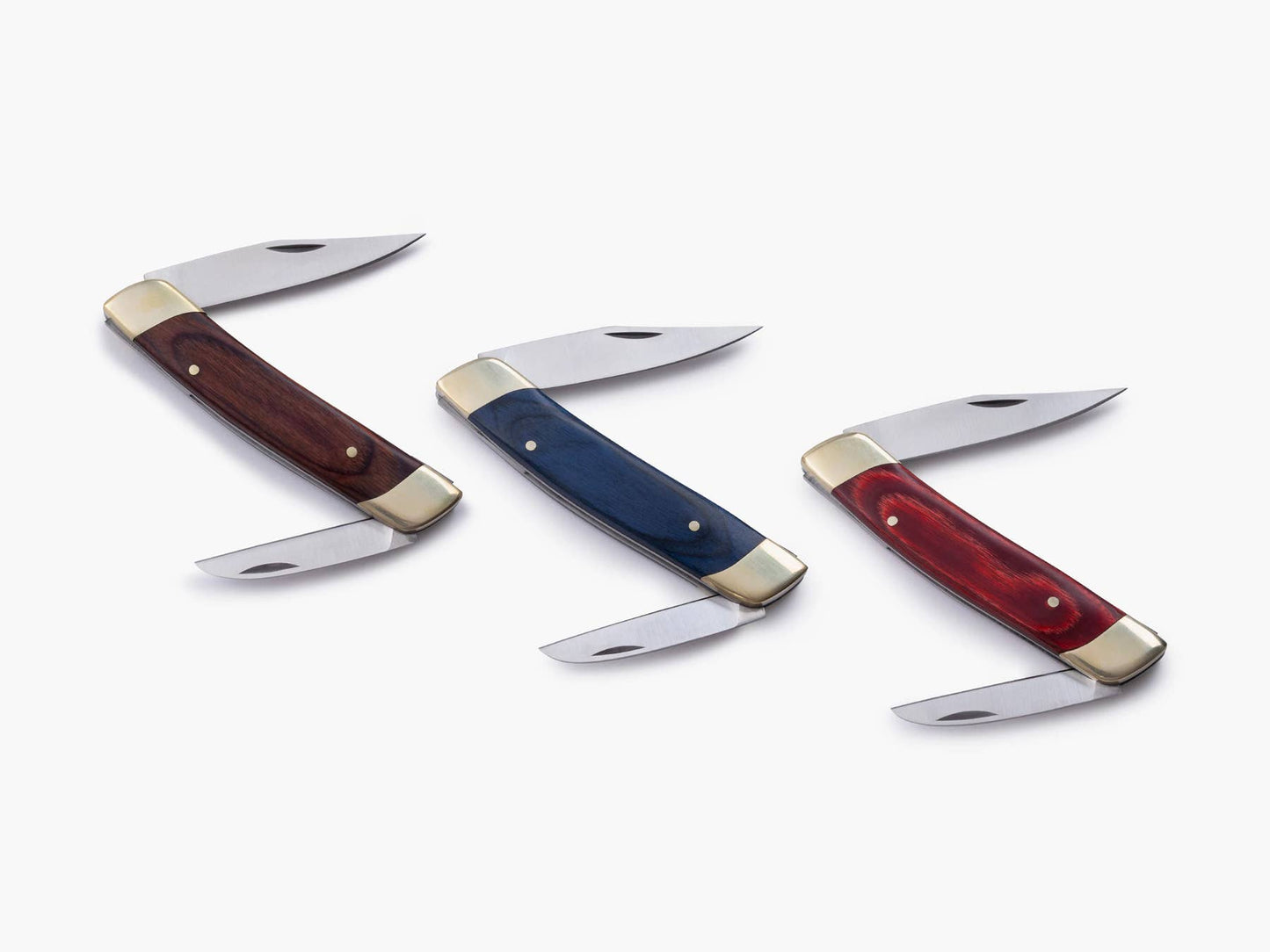 Whittler Knife - Double Blade: Red