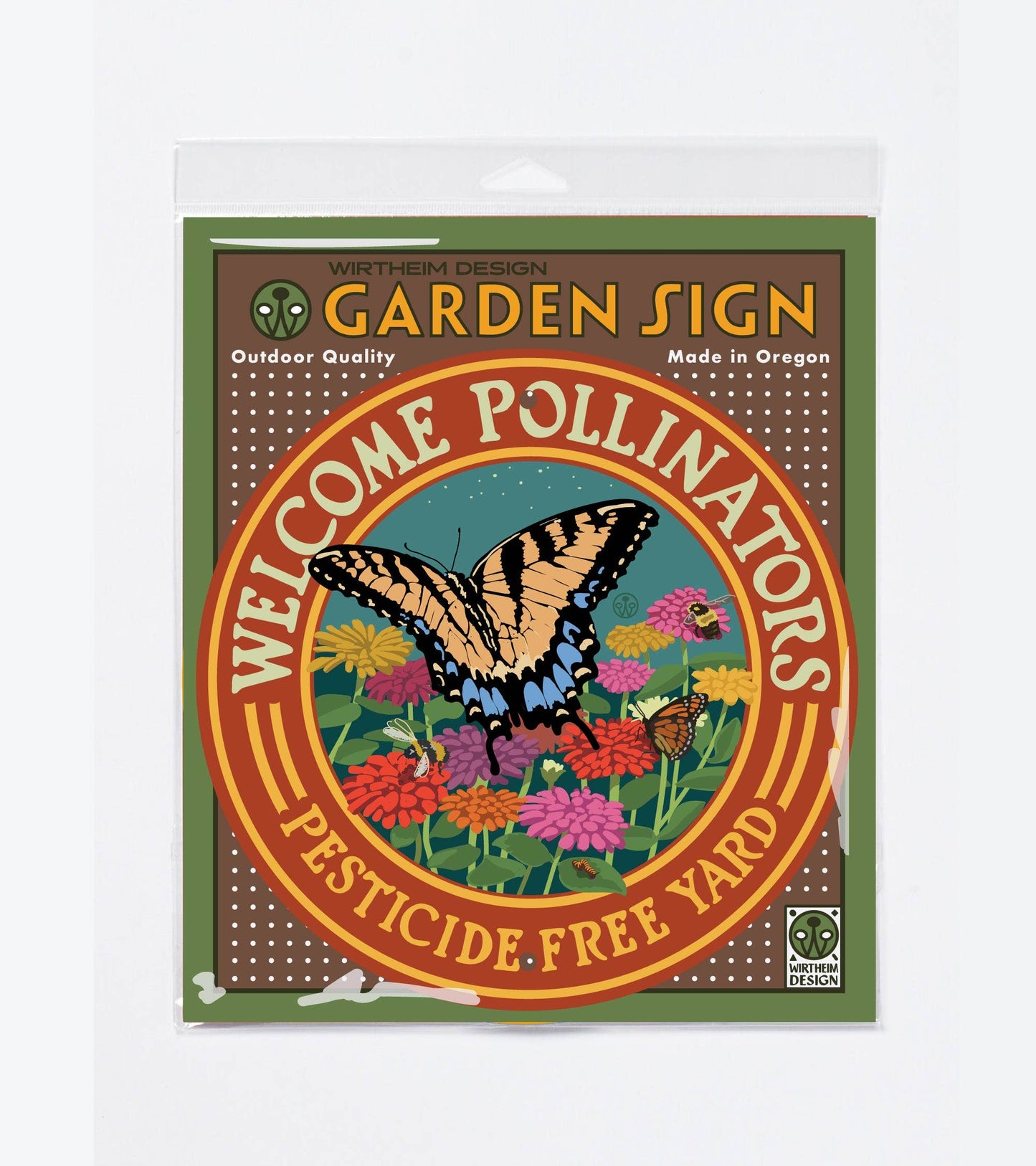 Welcome Pollinators -Swallowtail- Garden Sign: None